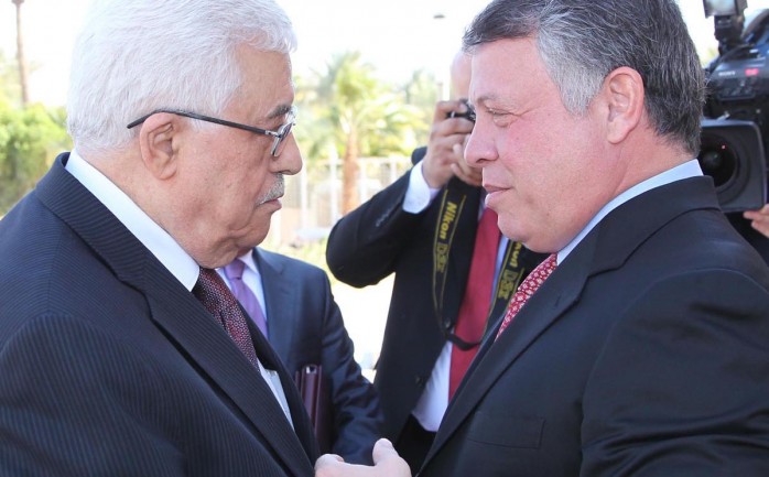 الرئيس محمود عباس والعاهل الأردني